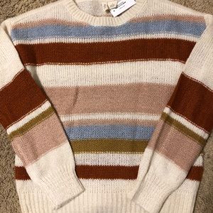 Tillys retro sweater, brand new. Sky and sparrow